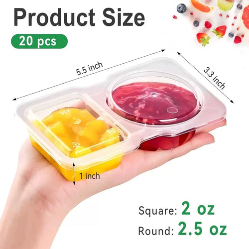 20-Piece Snack Pack Containers