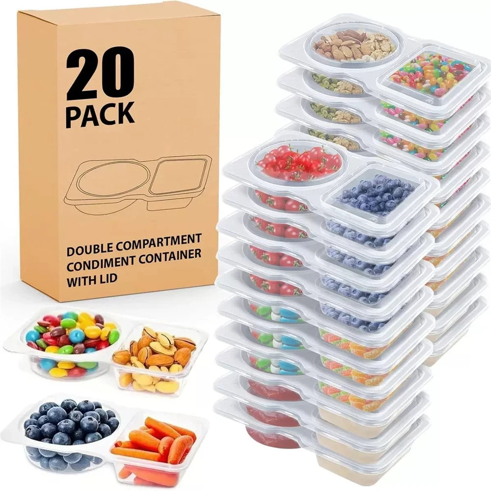 20-Piece Snack Pack Containers